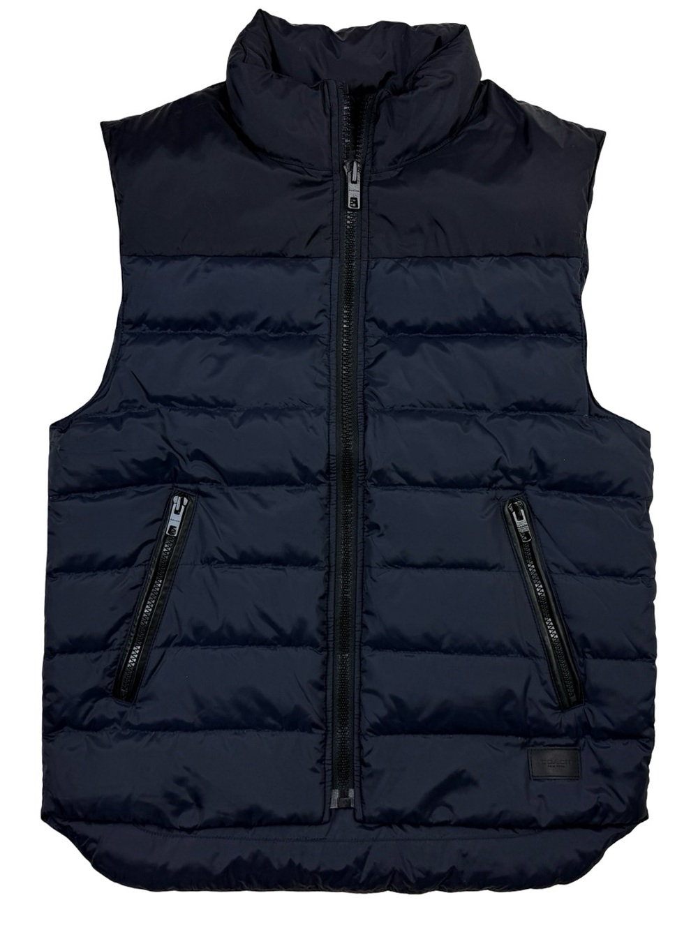 Coach Down Puffer Vest Small Black Navy Men’s